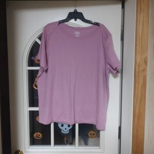 New Hasting & Smith Mauve Colored Short Sleeve Top Size Women's 3X